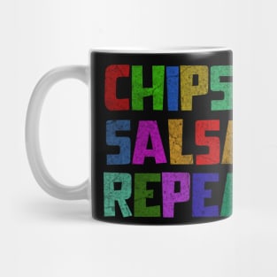 Chips salsa repeat, Cinco De Mayo, Fiesta de cinco de mayo design, Funny Cinco de Mayo, Cinco de Mayo Party, Cinco de Mayo Gifts, Cinco de Mayo Gift Mug